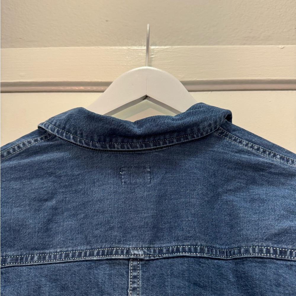 Levis Blue Buttons Denim Jeans Top Ellie Long Dress Western - Picture 9 of 10